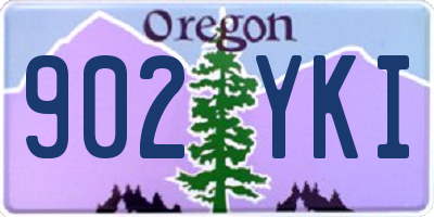 OR license plate 902YKI