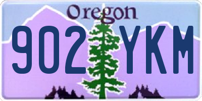 OR license plate 902YKM