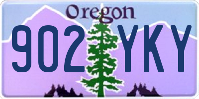 OR license plate 902YKY