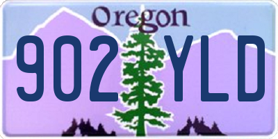 OR license plate 902YLD