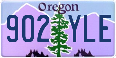 OR license plate 902YLE