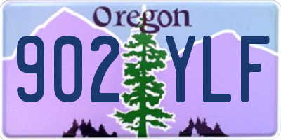 OR license plate 902YLF