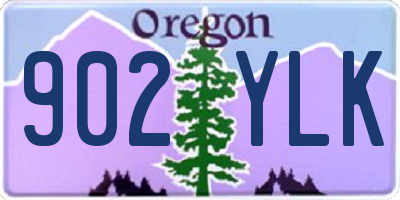 OR license plate 902YLK