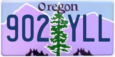 OR license plate 902YLL