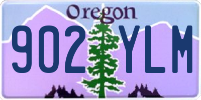 OR license plate 902YLM