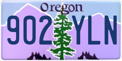 OR license plate 902YLN