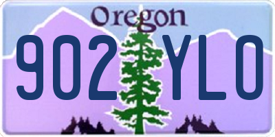 OR license plate 902YLO