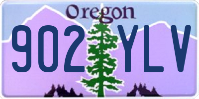 OR license plate 902YLV