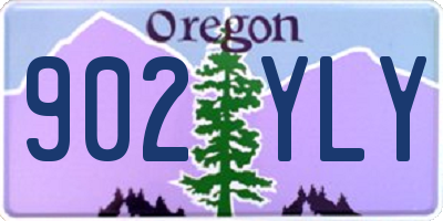 OR license plate 902YLY