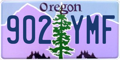 OR license plate 902YMF
