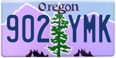 OR license plate 902YMK