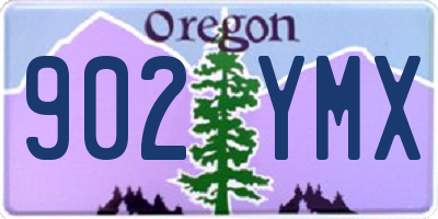 OR license plate 902YMX