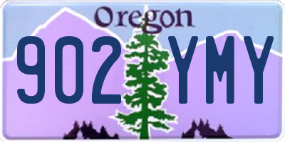 OR license plate 902YMY