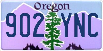 OR license plate 902YNC