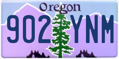 OR license plate 902YNM
