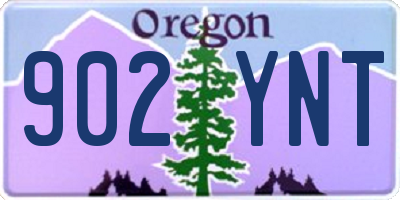 OR license plate 902YNT