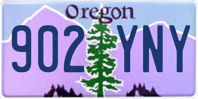 OR license plate 902YNY