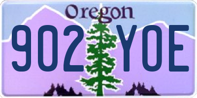 OR license plate 902YOE