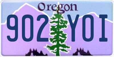 OR license plate 902YOI