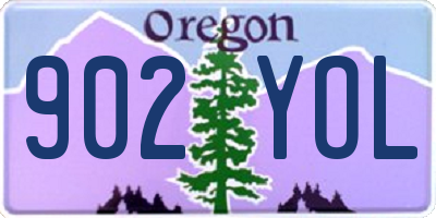 OR license plate 902YOL