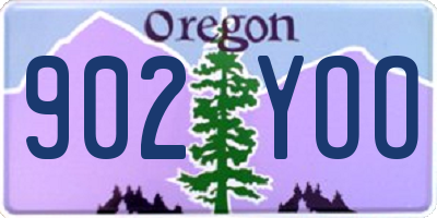 OR license plate 902YOO
