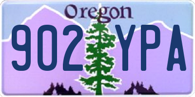 OR license plate 902YPA