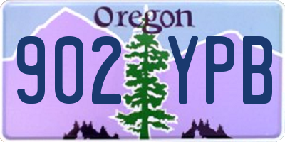OR license plate 902YPB