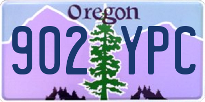 OR license plate 902YPC