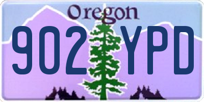 OR license plate 902YPD