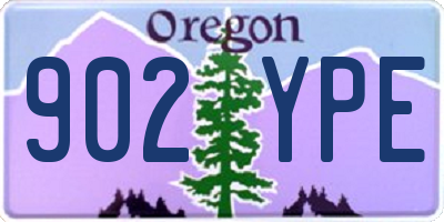 OR license plate 902YPE