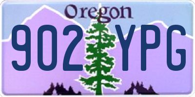 OR license plate 902YPG
