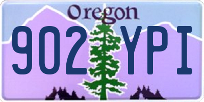 OR license plate 902YPI