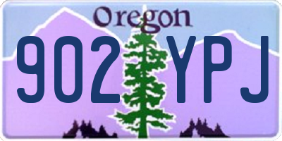 OR license plate 902YPJ