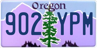 OR license plate 902YPM