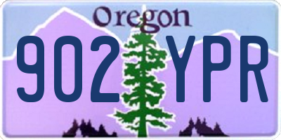 OR license plate 902YPR