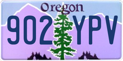 OR license plate 902YPV