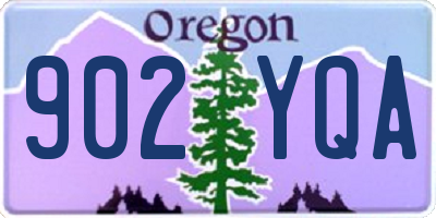 OR license plate 902YQA