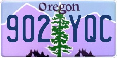 OR license plate 902YQC