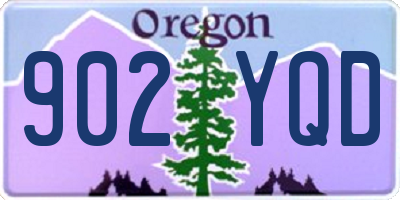 OR license plate 902YQD