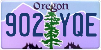OR license plate 902YQE