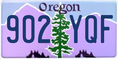 OR license plate 902YQF