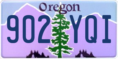 OR license plate 902YQI