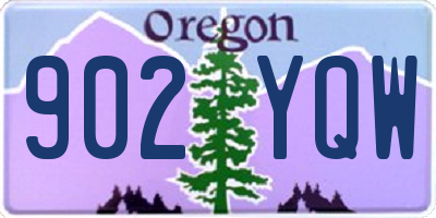 OR license plate 902YQW