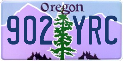 OR license plate 902YRC