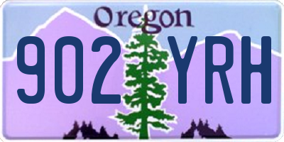 OR license plate 902YRH