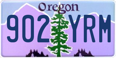 OR license plate 902YRM