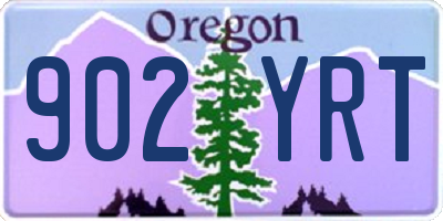 OR license plate 902YRT