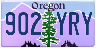 OR license plate 902YRY