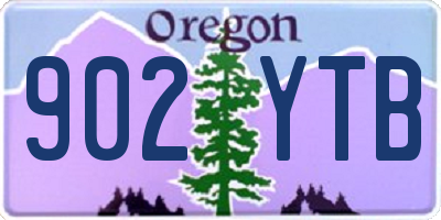 OR license plate 902YTB
