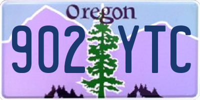 OR license plate 902YTC